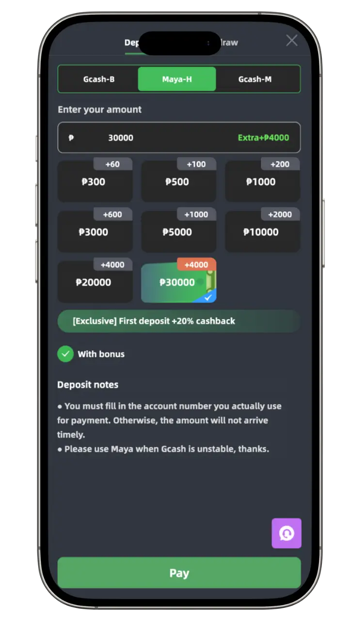 Tapwin Deposit Paymaya