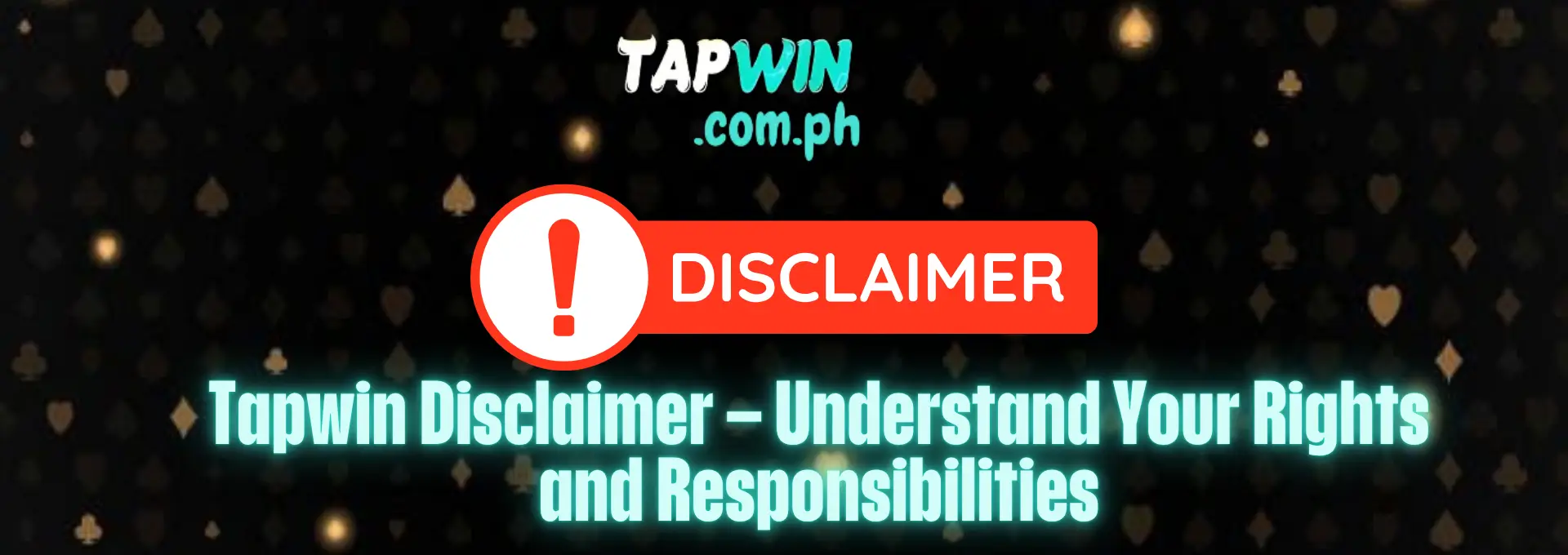 Tapwin Disclaimer